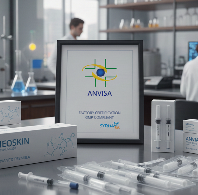 non-contractual illustration of the ANVISA certification for the syrhatech medical device manufacturing plant